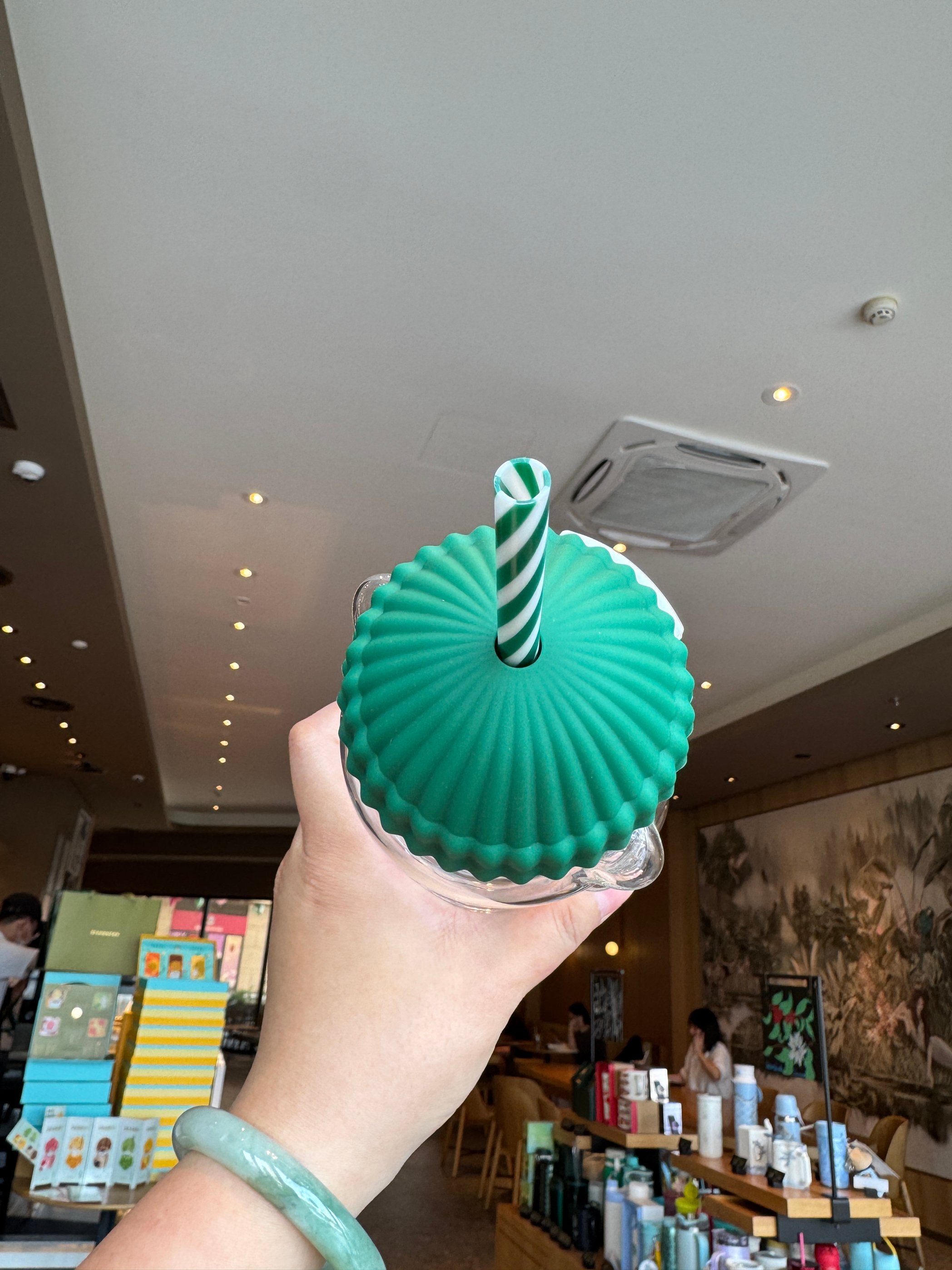 Bearista Glass Straw Cup 🐻✨