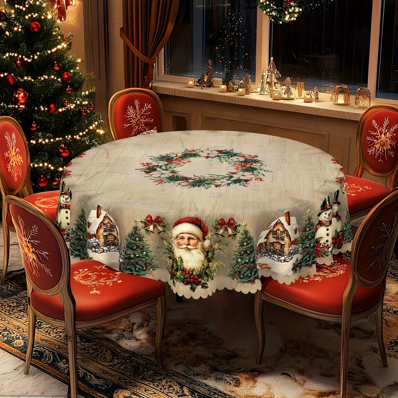 🔥Hot Sale🔥Christmas Tablecloth