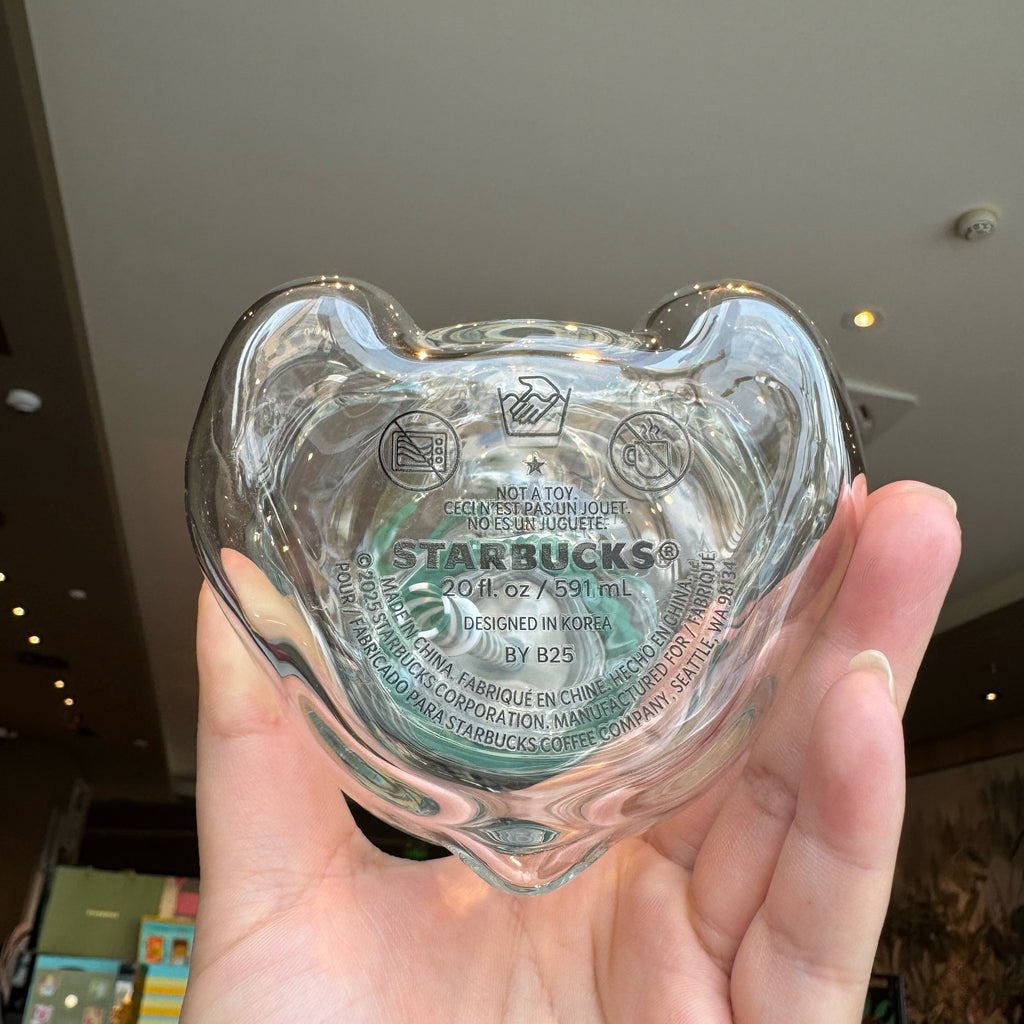 Bearista Glass Straw Cup 🐻✨