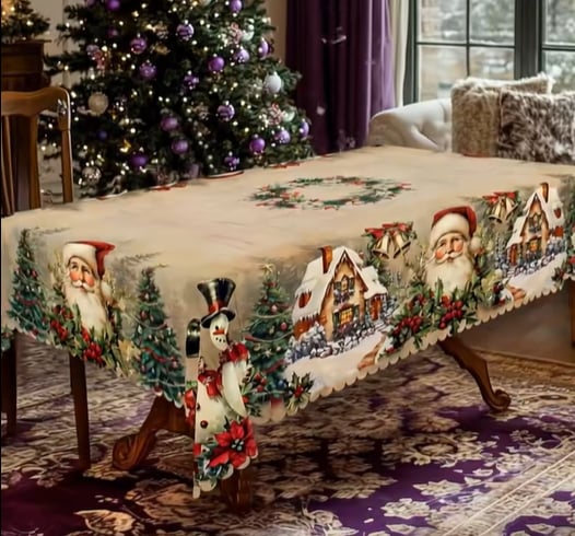🔥Hot Sale🔥Christmas Tablecloth