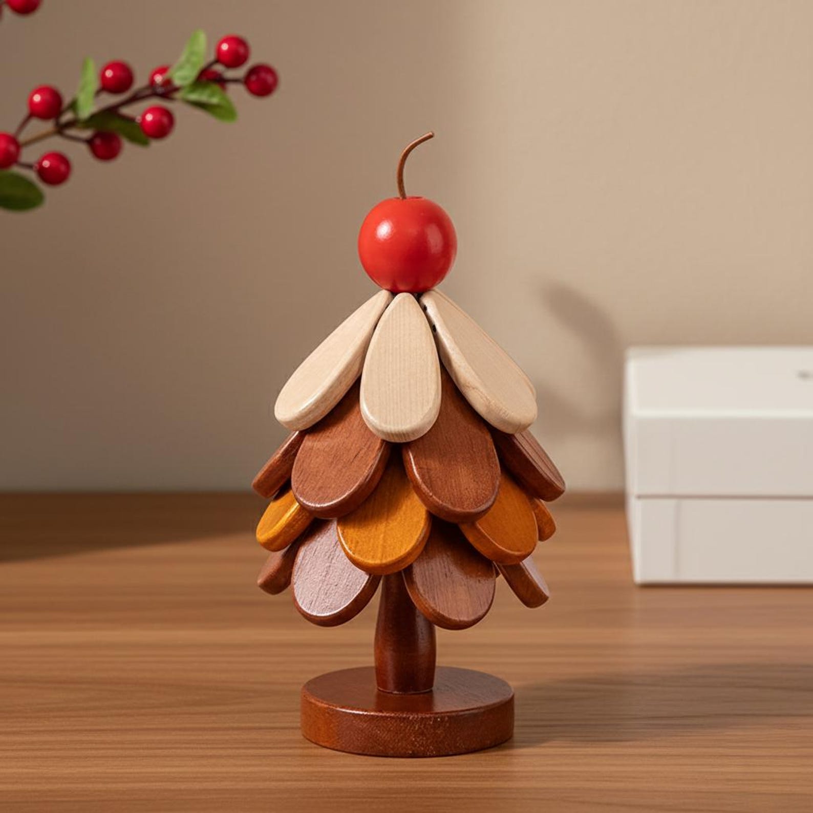 ✨ Wooden Christmas Tree Trivet Set ✨