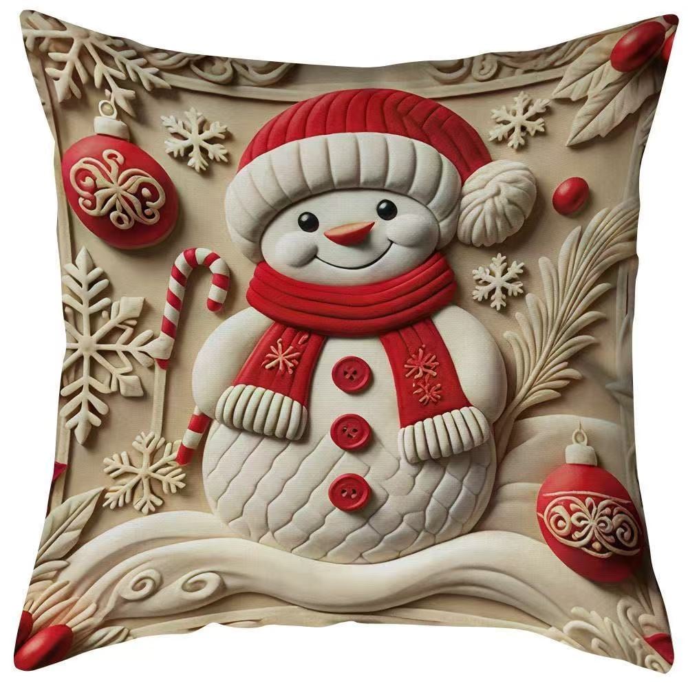 🎉 2D Christmas Pillow Cover Xmas Party Decoration 🎉