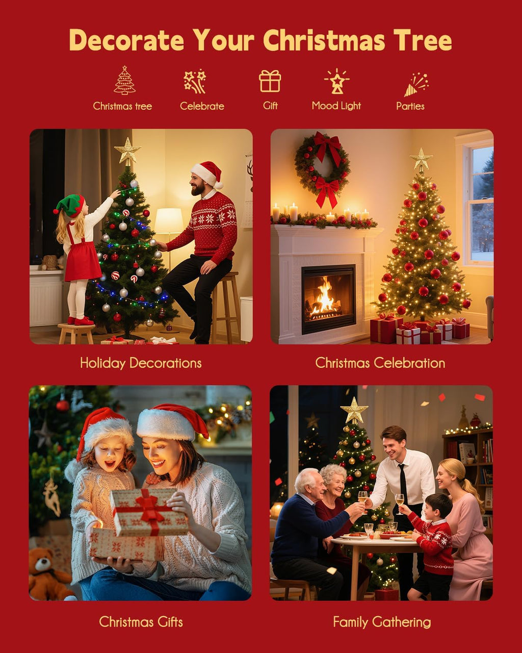 ✨ Christmas Star Tree Topper  ✨