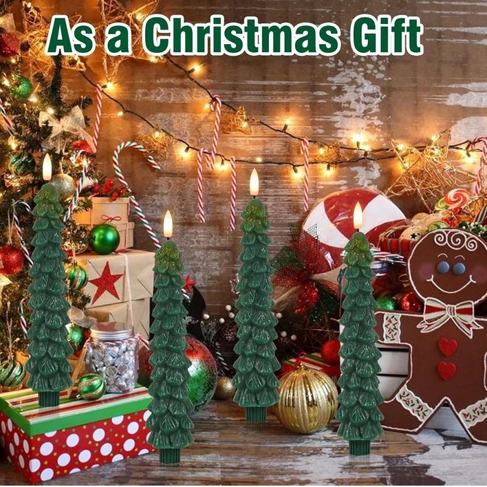 🎶🌲 LED Christmas Tree Candles – The Perfect Holiday Gift!-e