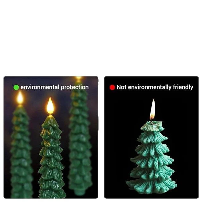 🎶🌲 LED Christmas Tree Candles – The Perfect Holiday Gift!-e