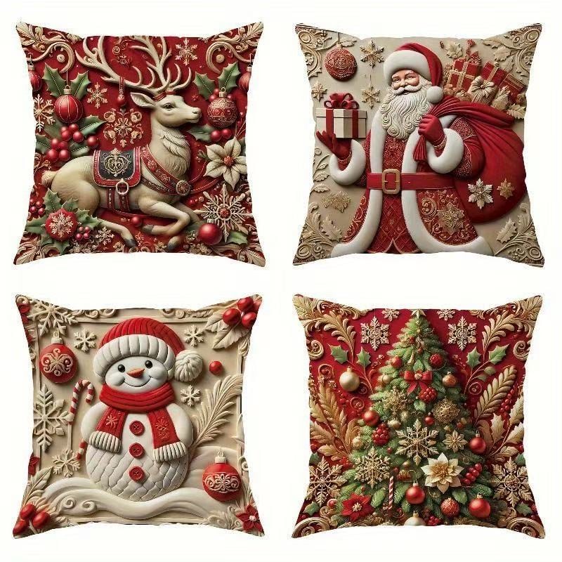 🎉 2D Christmas Pillow Cover Xmas Party Decoration 🎉