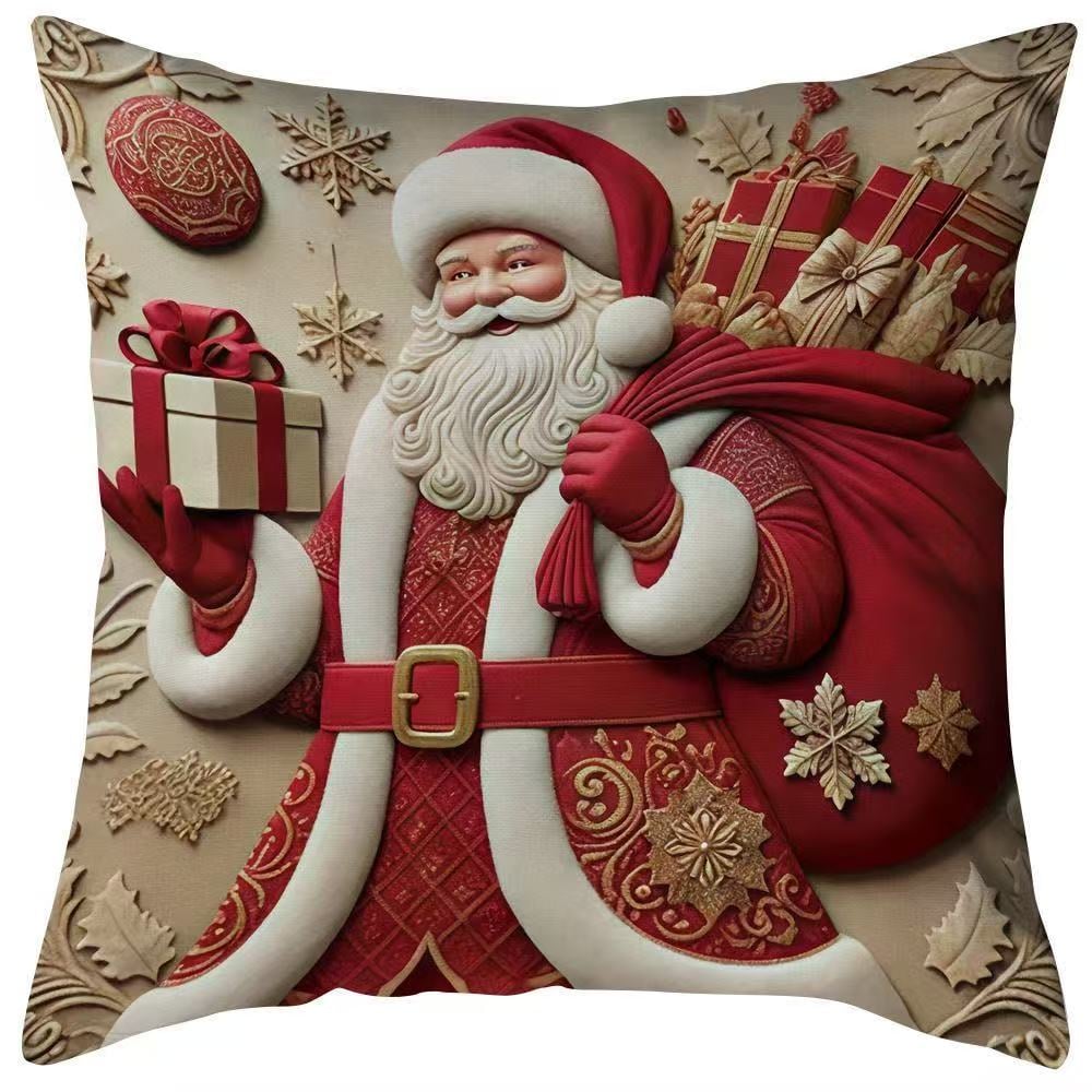 🎉 2D Christmas Pillow Cover Xmas Party Decoration 🎉