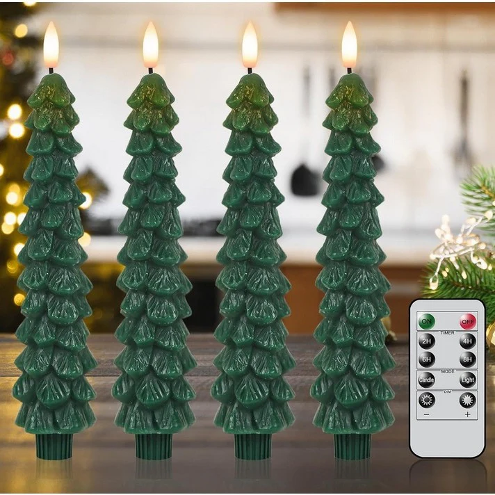 🎶🌲 LED Christmas Tree Candles – The Perfect Holiday Gift!-e