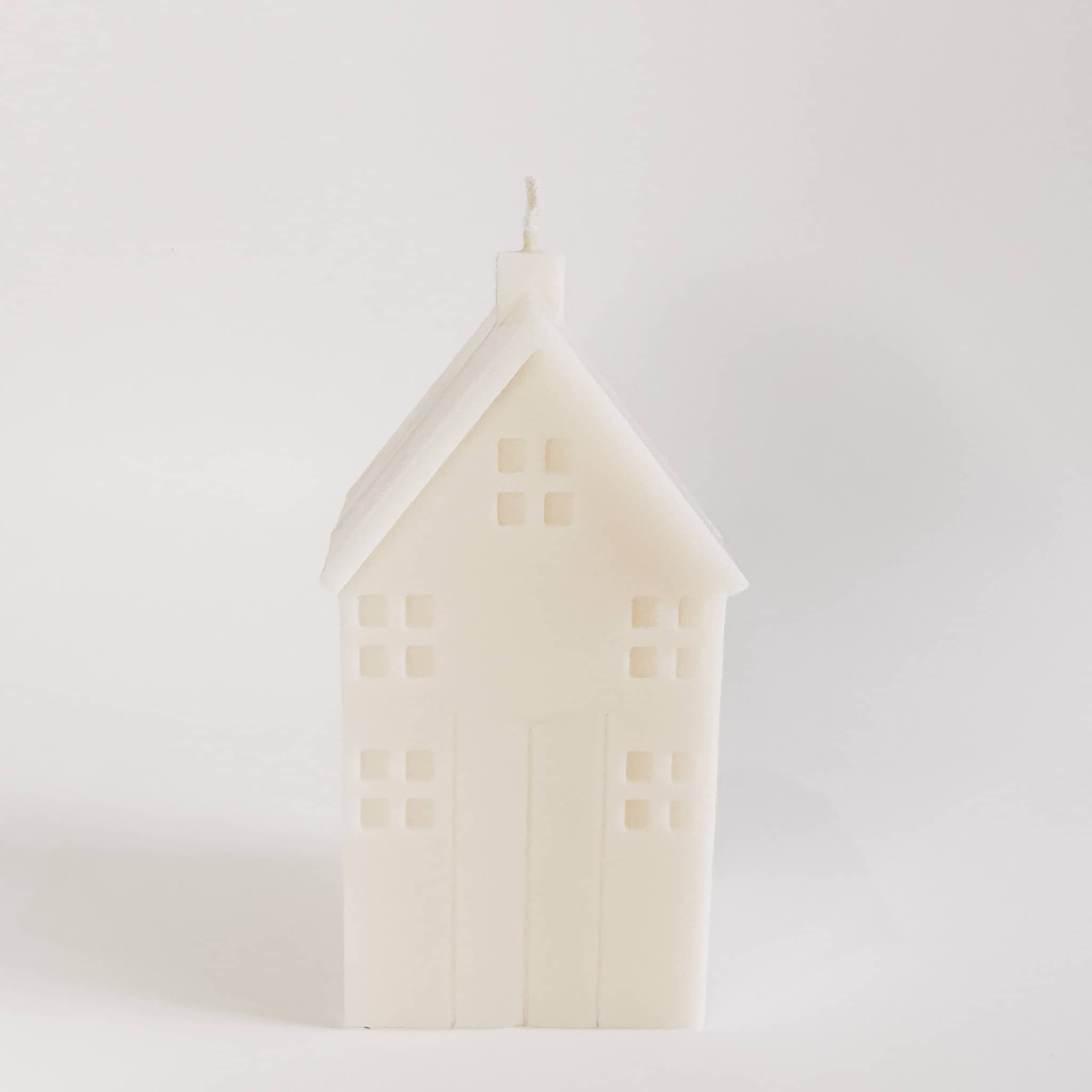 Christmas Retreat House Sculptural Candle