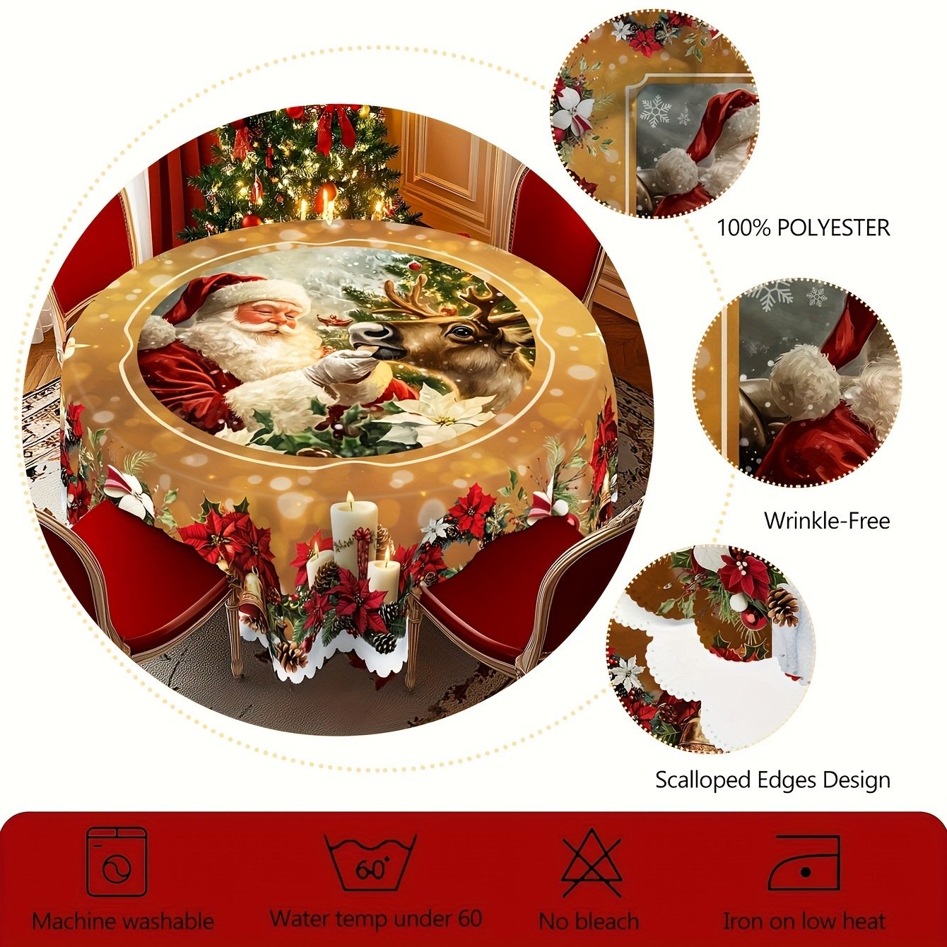 🔥Hot Sale🔥Christmas Tablecloth