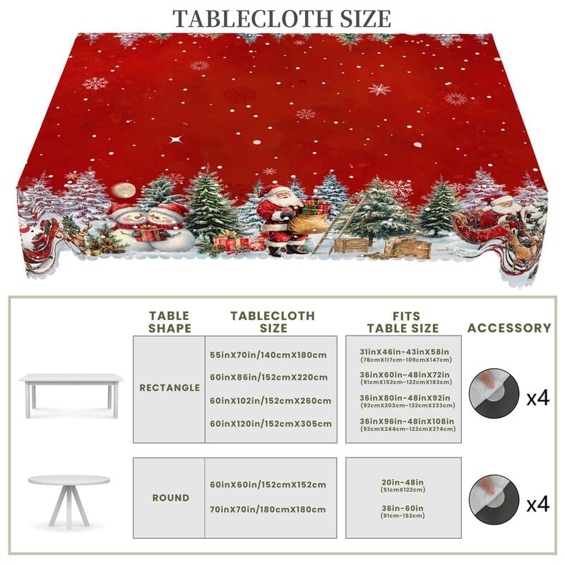 🔥Hot Sale🔥Christmas Tablecloth