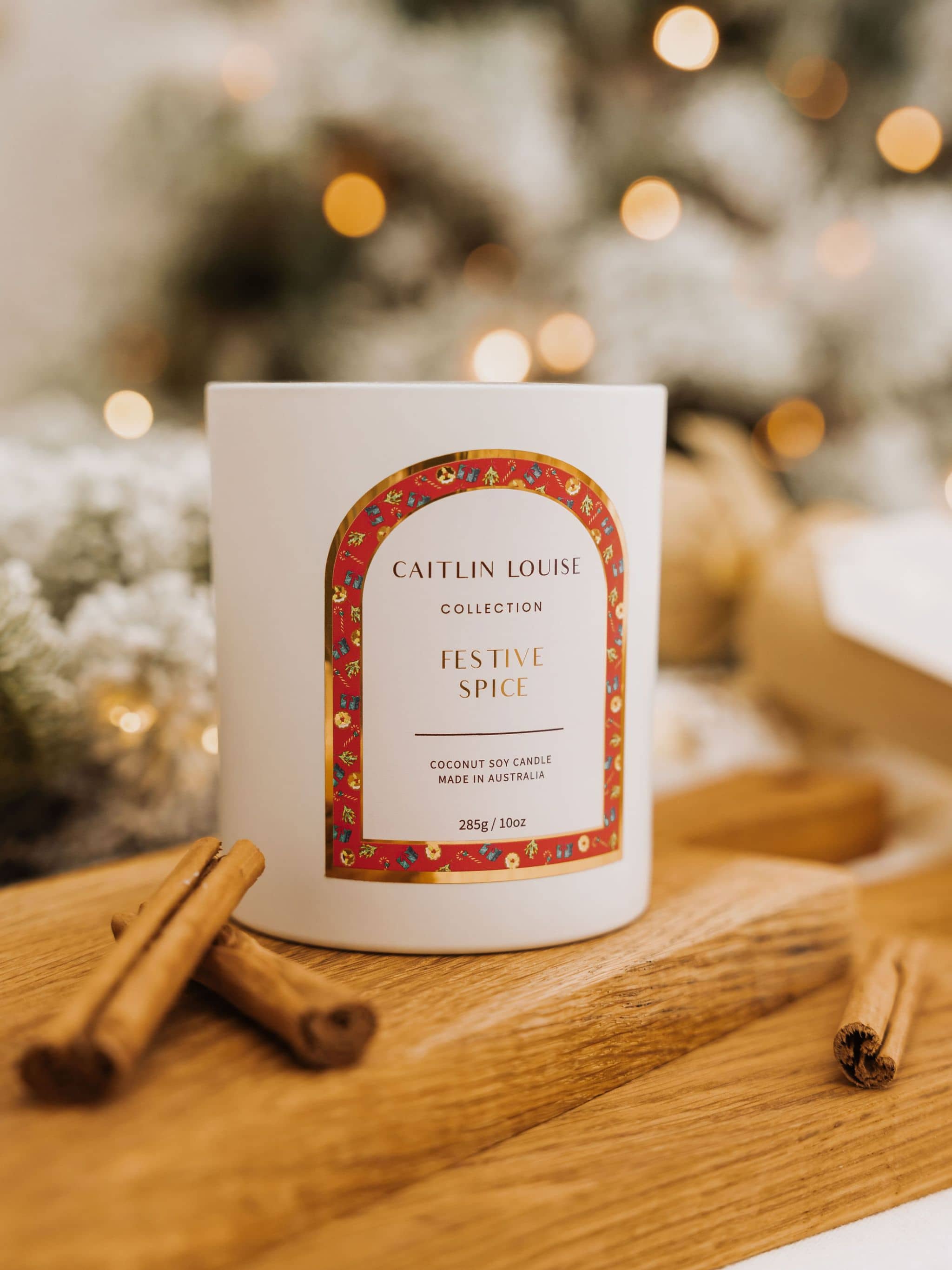 Festive Spice Scented Christmas Candle
