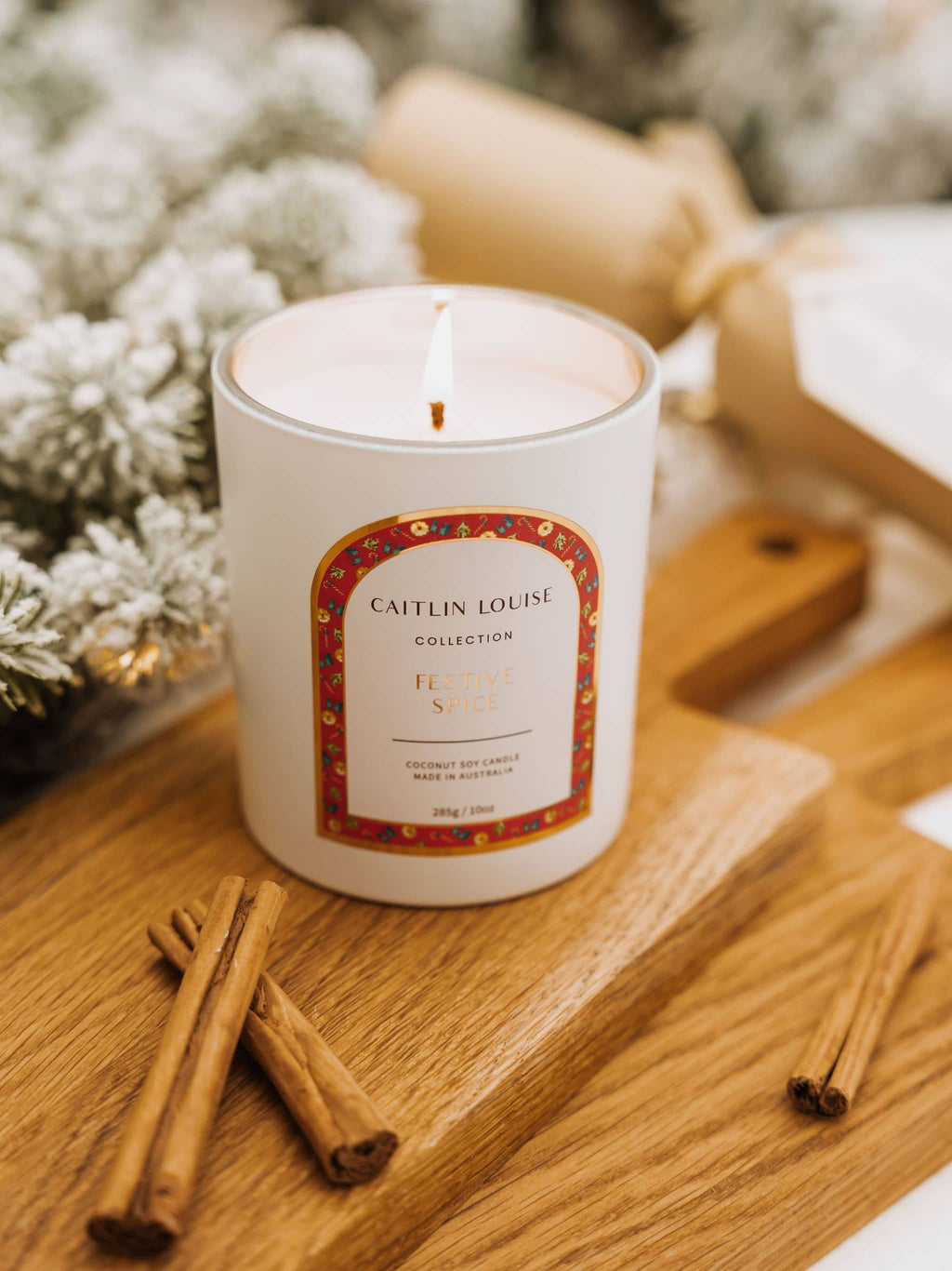 Festive Spice Scented Christmas Candle