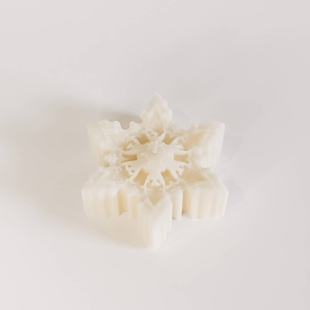 Snowflake Sculptural Candle