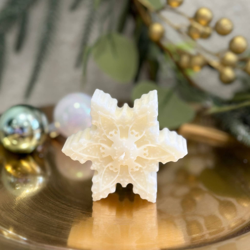 Snowflake Sculptural Candle