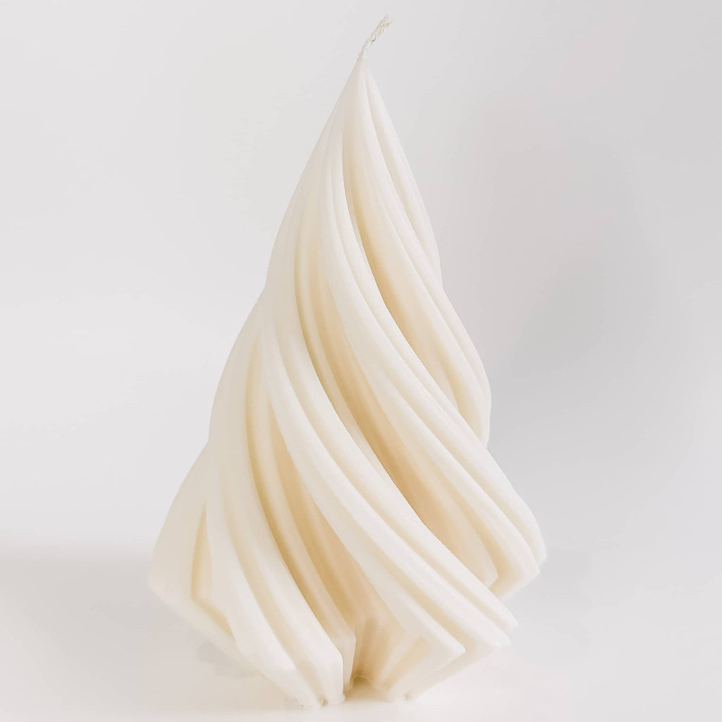 Spiral Pine Sculptural Candle
